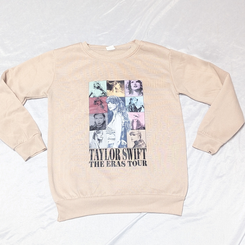 Taylor Swift Eras Tour Vinyl Graphic Crew Neck Pull Over Sweatshirt See Photos